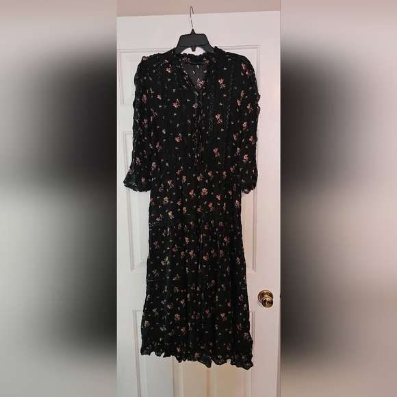 Polo Ralph Lauren Floral Georgette Dress Size 10 - Picture 4 of 5